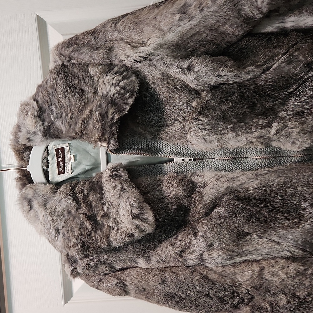 A Dino Ricco Rabbit fur coat Size M.